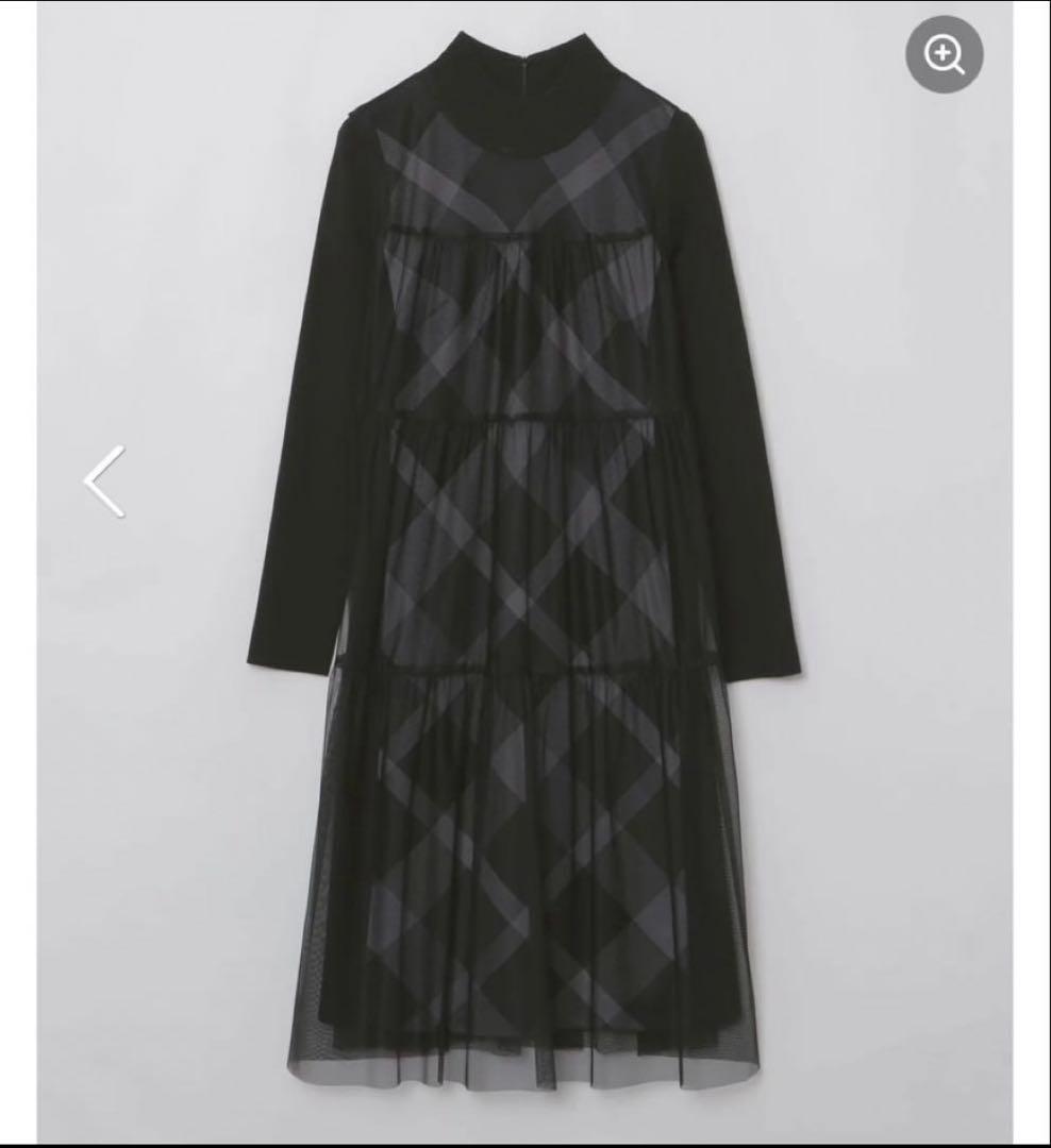 ブルーレーベルソフトチュールセットドレスブラックサイズ38