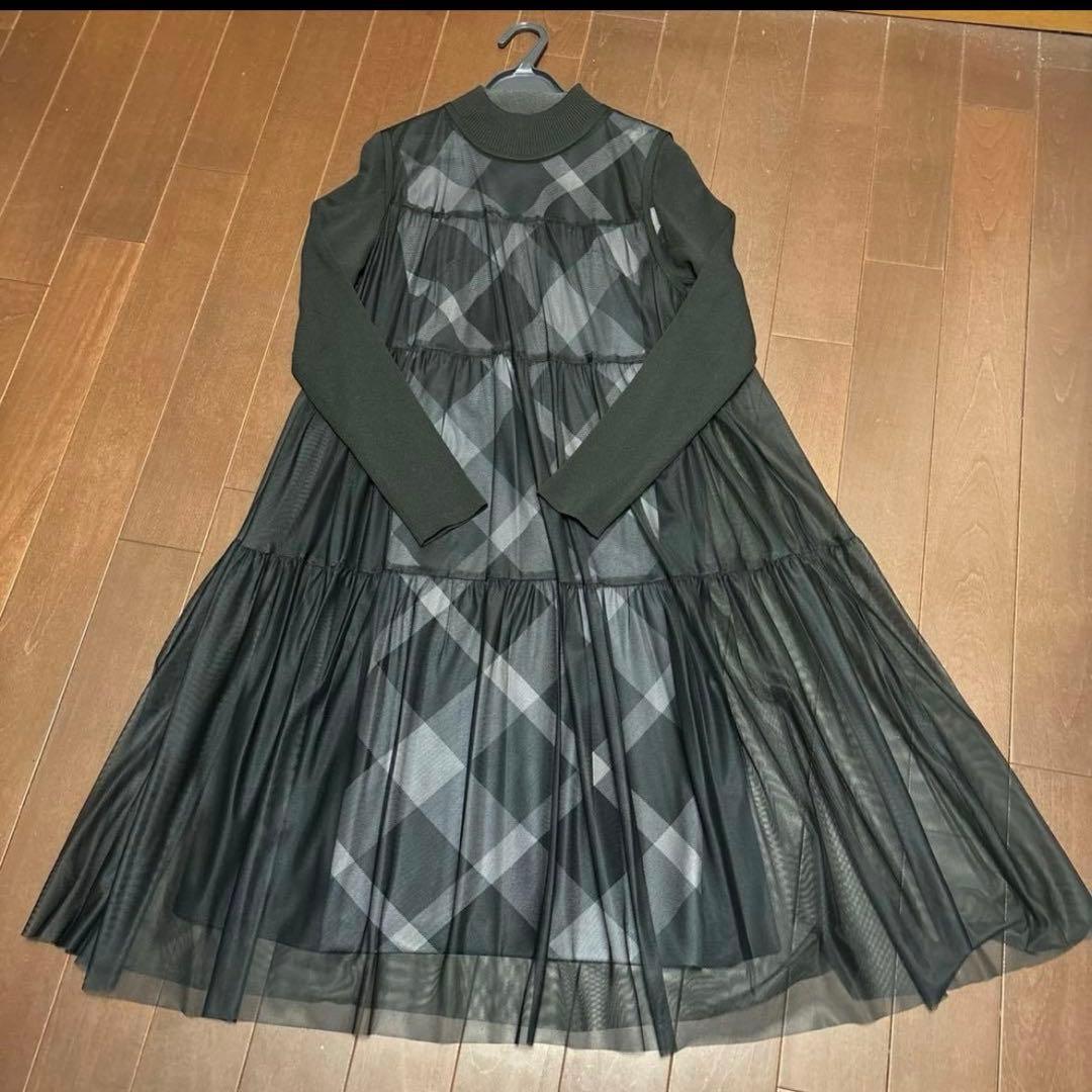 ブルーレーベルソフトチュールセットドレスブラックサイズ38