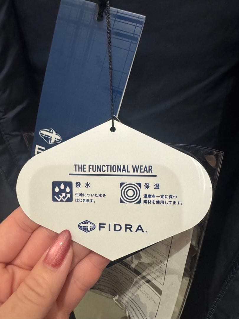 【タグ付き新品】FIDRA 電熱ヒーター付きダウンベスト　ネイビー　ゴルフ