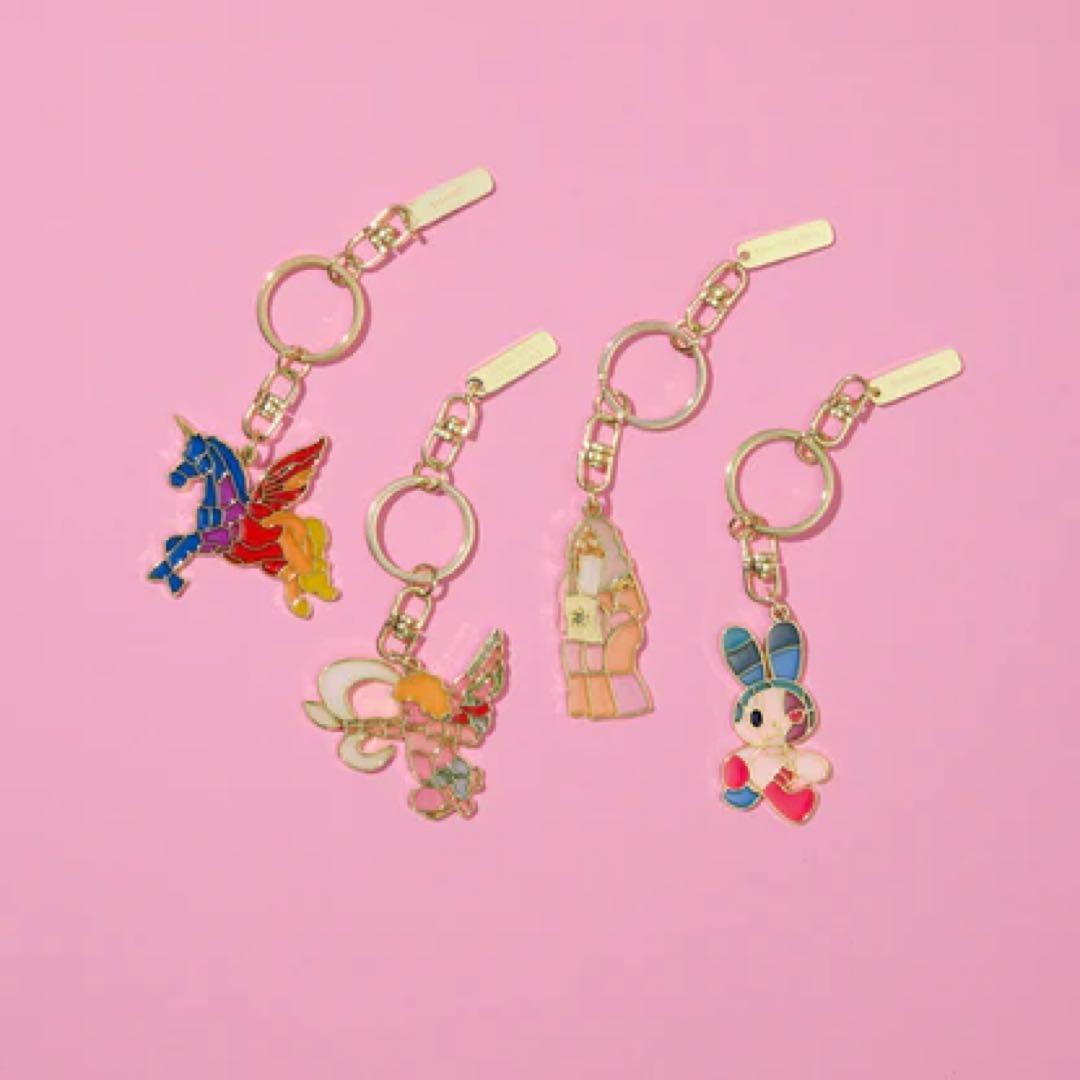 ミセス　Wonder Museum ステンドグラスキーホルダー　全4種セット