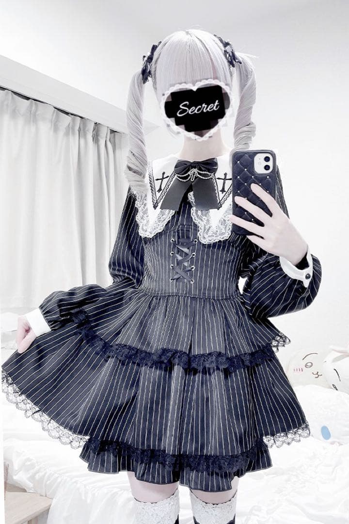 MARS クロス刺繍3段フリルセットアップ