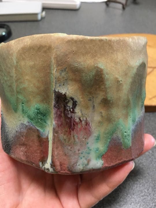 加藤十代久作　重ねの色目茶碗　絶品❗️個展作品です購入したいものがありお値下げ可能