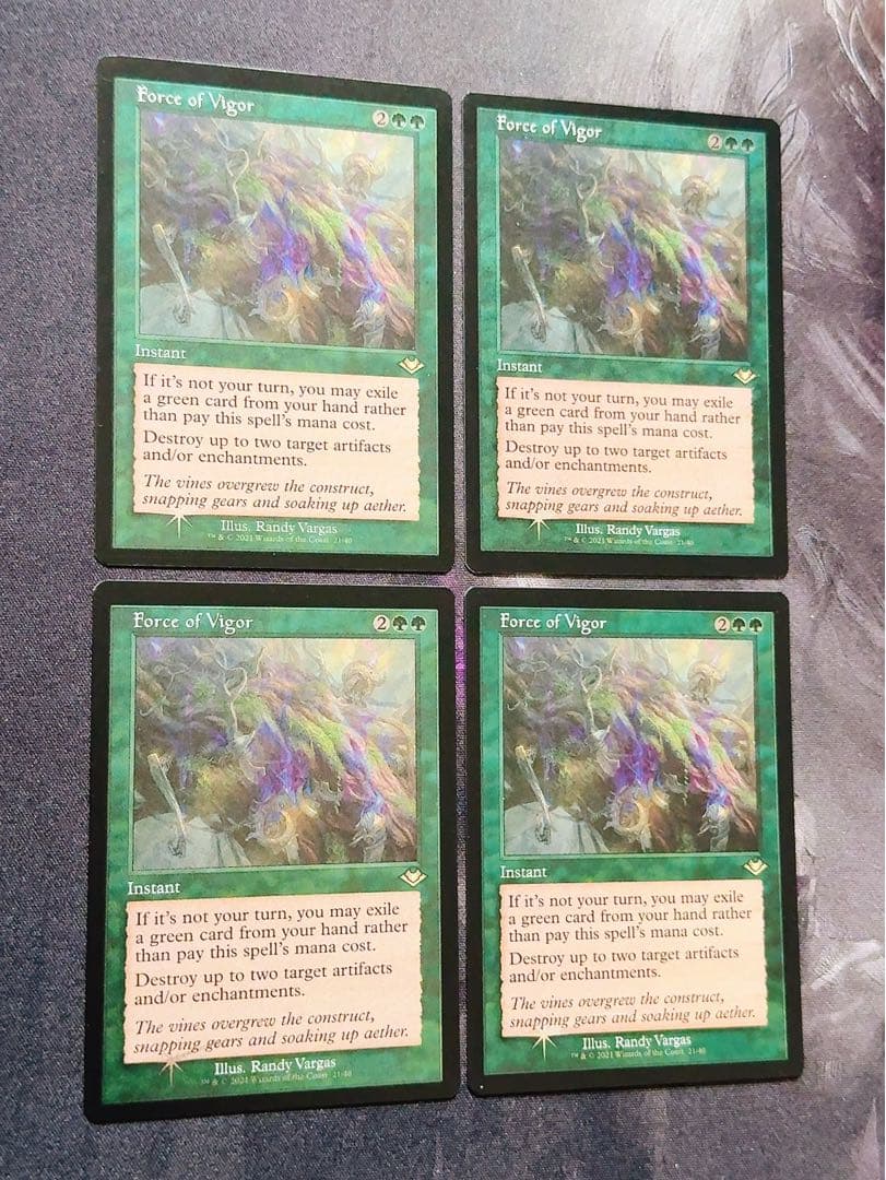 【エッチングfoil】活性の力　英語　4枚セット