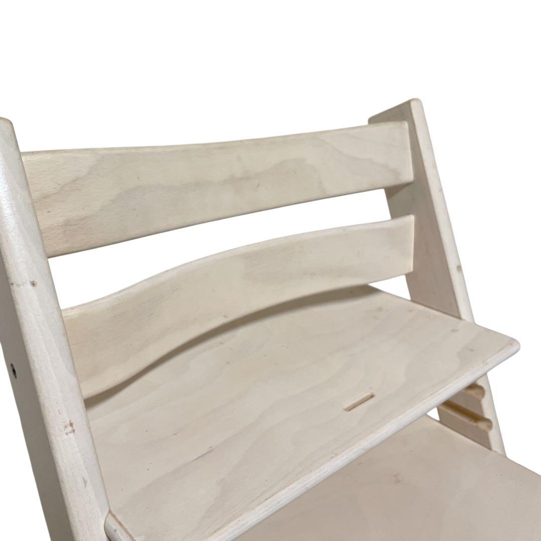 ストッケ　トリップトラップ　ホワイトウォッシュ　ベビーセット付き　シリアル4