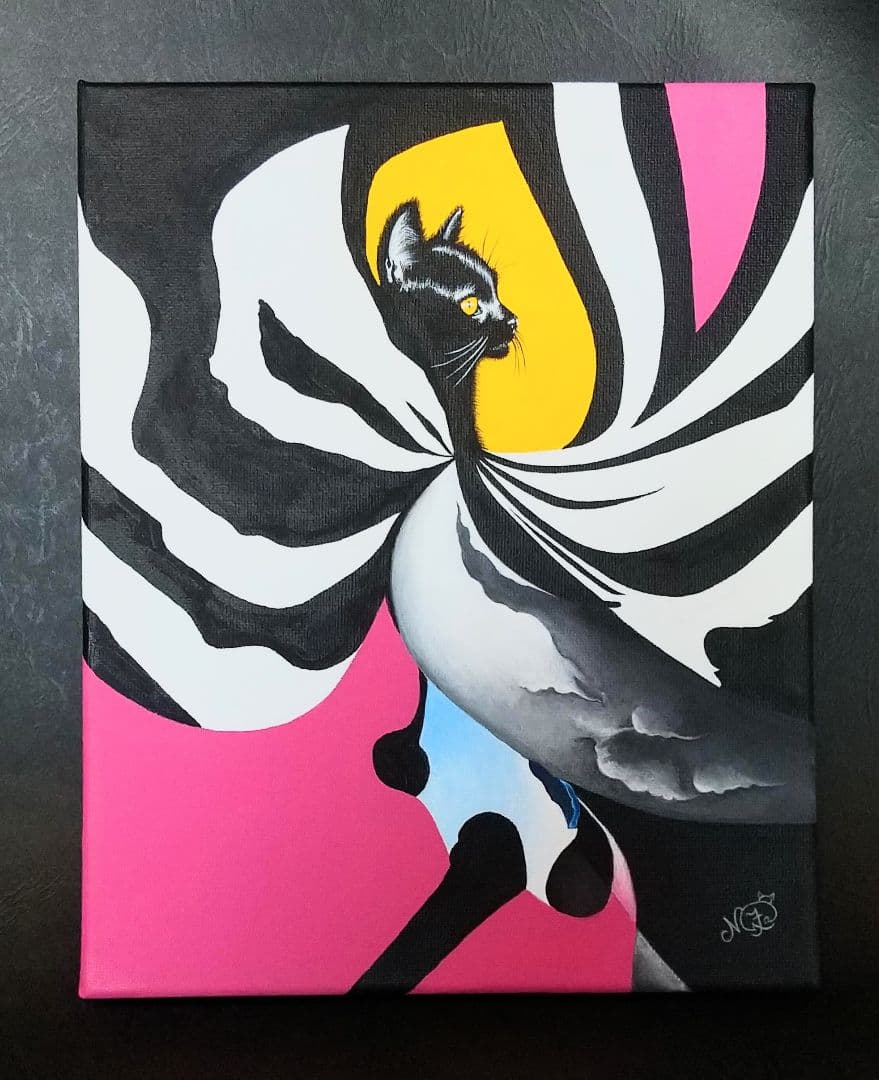 絵手書き絵画(キャンバス&アクリル絵の具)