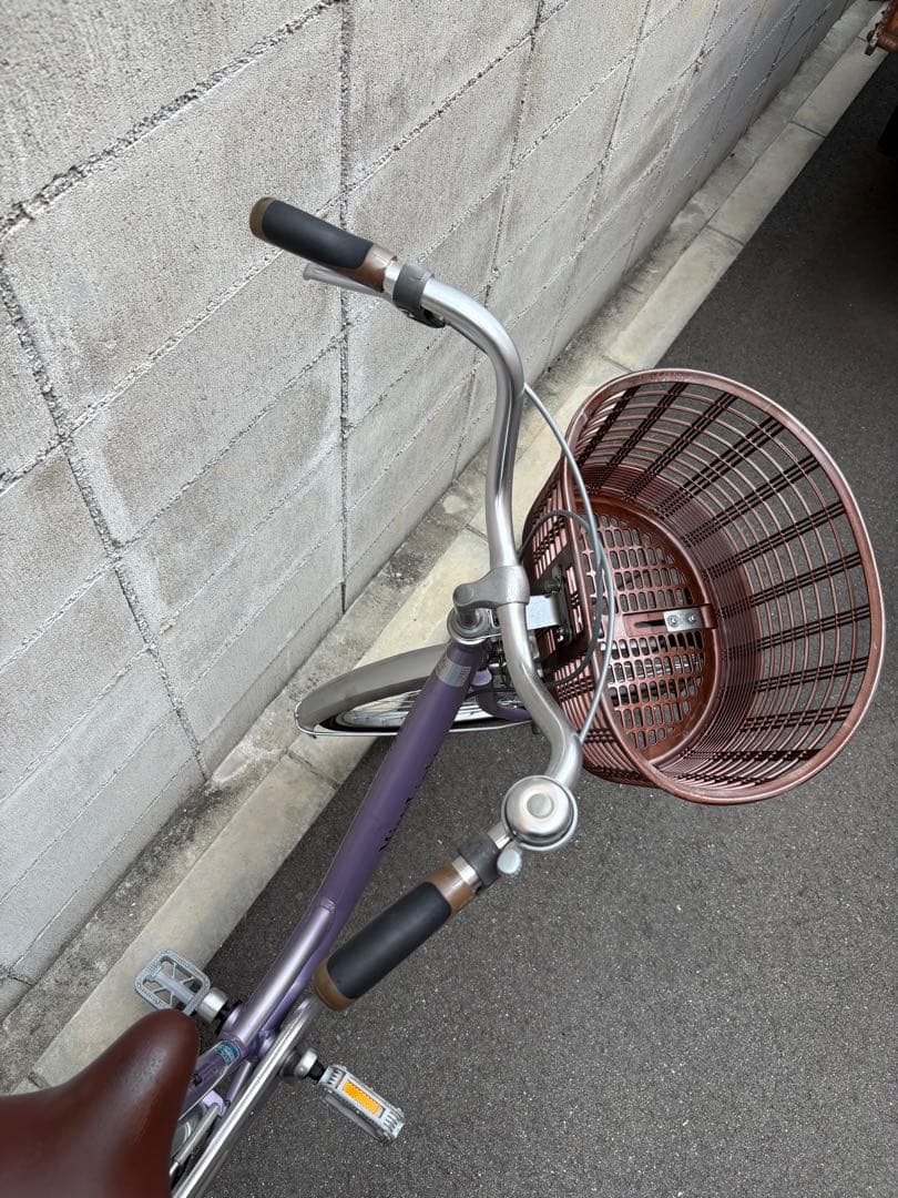 <激軽！アルミ>シティサイクル　紫