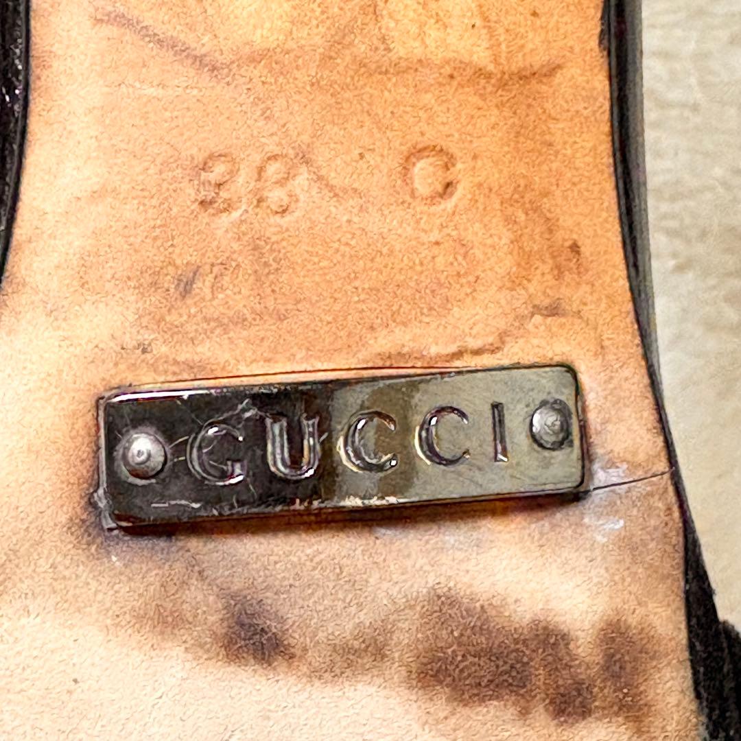GUCCI GG柄 ブラックミュール サイズ38