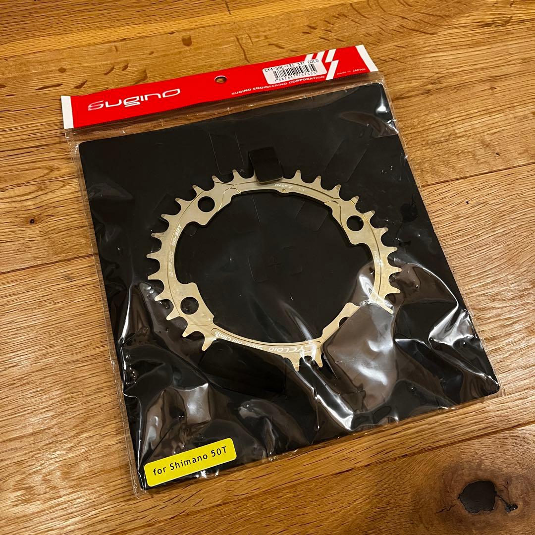 Sugino CY4-SHC-12S 32T ゴールド 楕円 チェーンリング