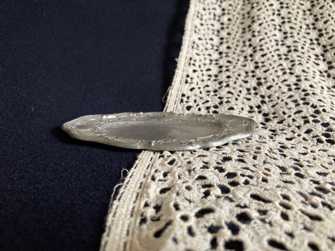 レア 装飾が美しい エタンオバールプレートおままごと フランス アンティーク