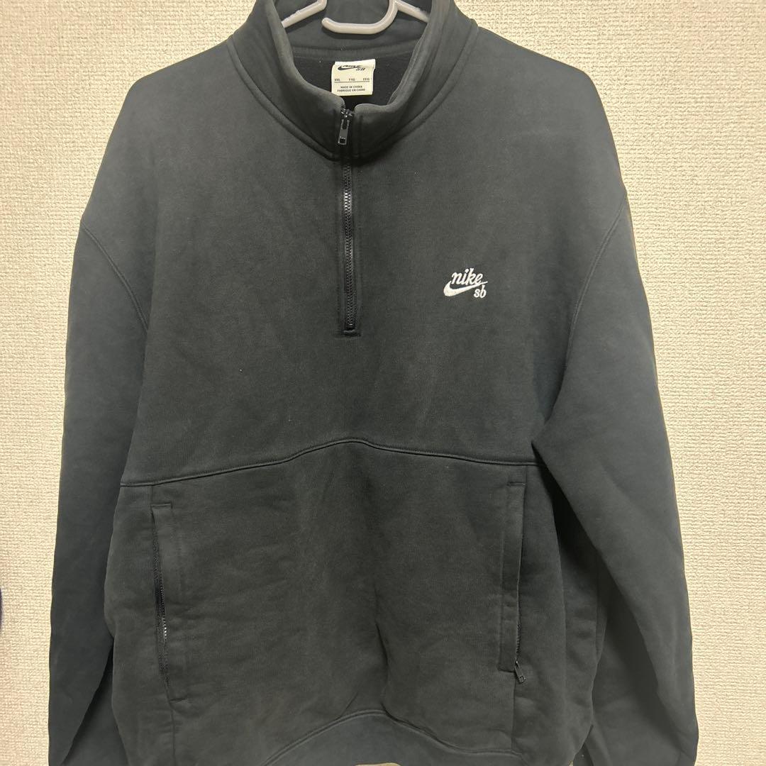 Nike SB ハーフジップ スウェット XXL ブラック