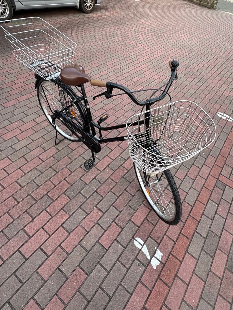 前後ステンレス籠付き、お買い物仕様ママチャリ(26㌅)配達します。(関西圏のみ)