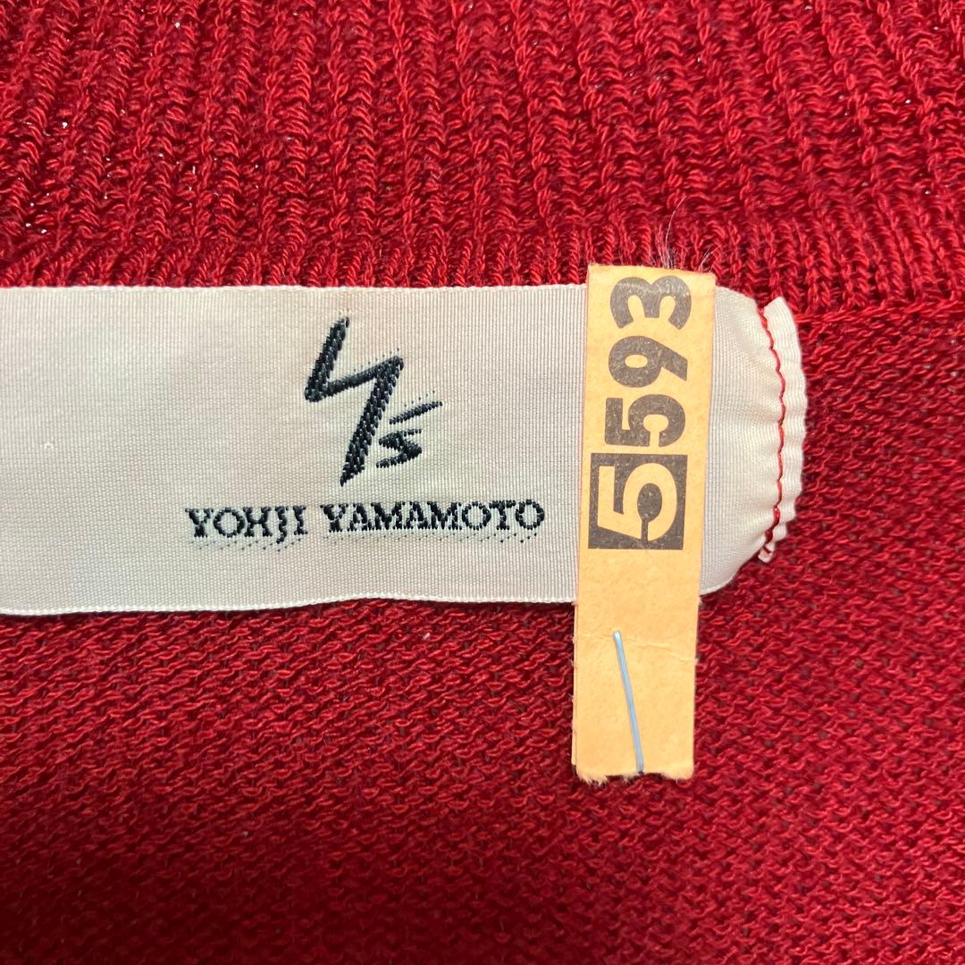 Y’s ワイズ ヨウジヤマモト ウールセーター 赤 日本製 ラメデザイン