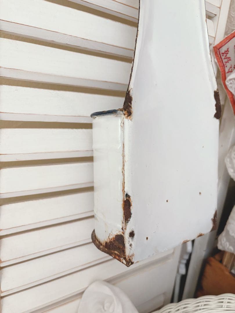 アンティーク☆ホーローブラシホルダー　イギリス