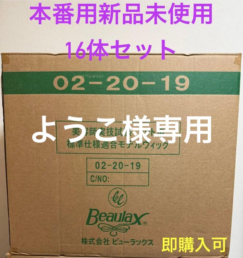 美容師国家試験カットウィッグ 16体セット