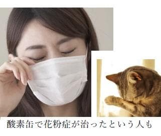 ぜったい花粉症対策　1日1本！　携帯用濃縮酸素缶　春よ来い24本セット！