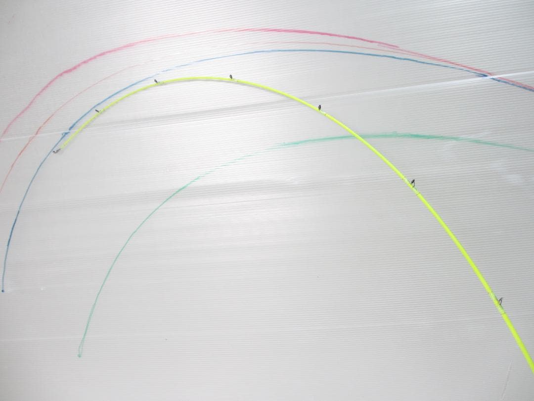 プロトタイプ 4'11\"【L】フジグリップ　エバーグリーン7軸 カーボン グラス