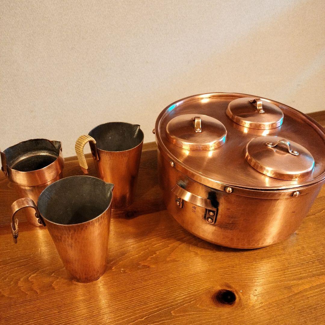 有次 　銅製鍋　酒燗器　アンテーク　ちろり