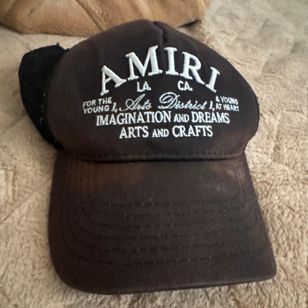 AMIRI ブラウン メッシュバックキャップ