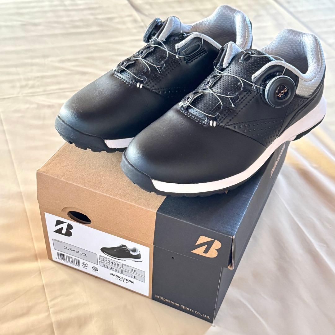 美品★ブリヂストン ゼロスパイク バイダーライト レディス ゴルフシューズ 23