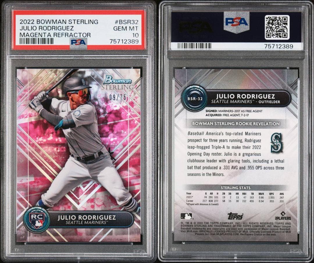 【超希少_PSA10】Julio Rodriguez_RCカード_1桁シリアル