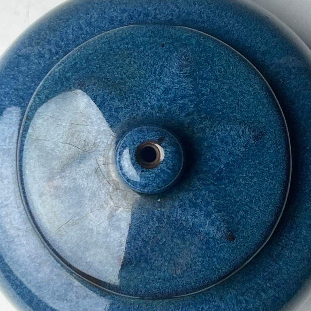 優美 唐物 海鼠釉水注 葛明祥製 款 中国美術 古玩 煎茶道具 急須