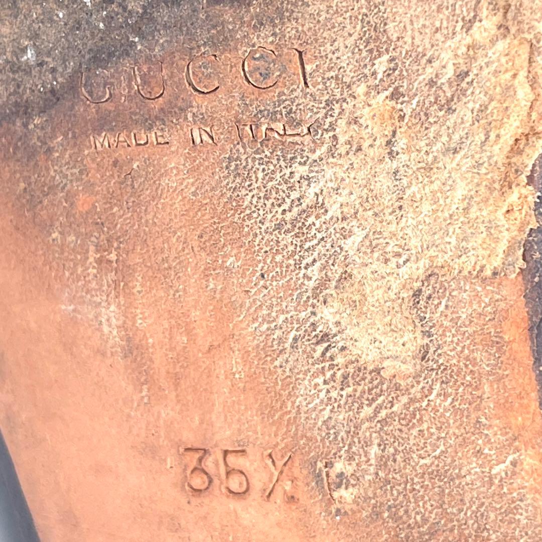イタリア製✨グッチ GUCCI【22.5】ホースビットローファー/レザー/金具✨