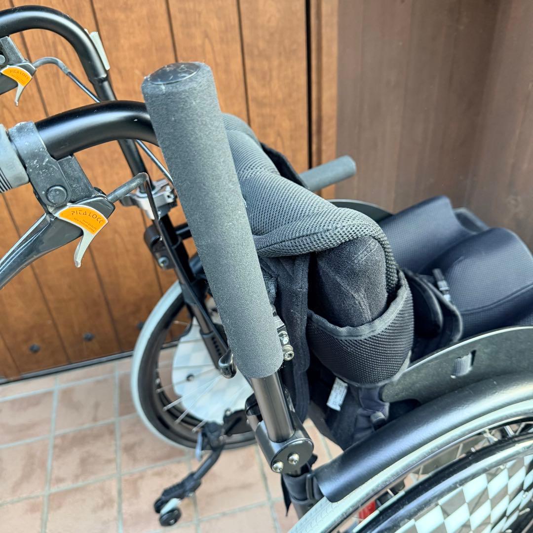 車いす　OX miniNeoジュニア　スクール　赤　チェッカー柄　子供用車椅子