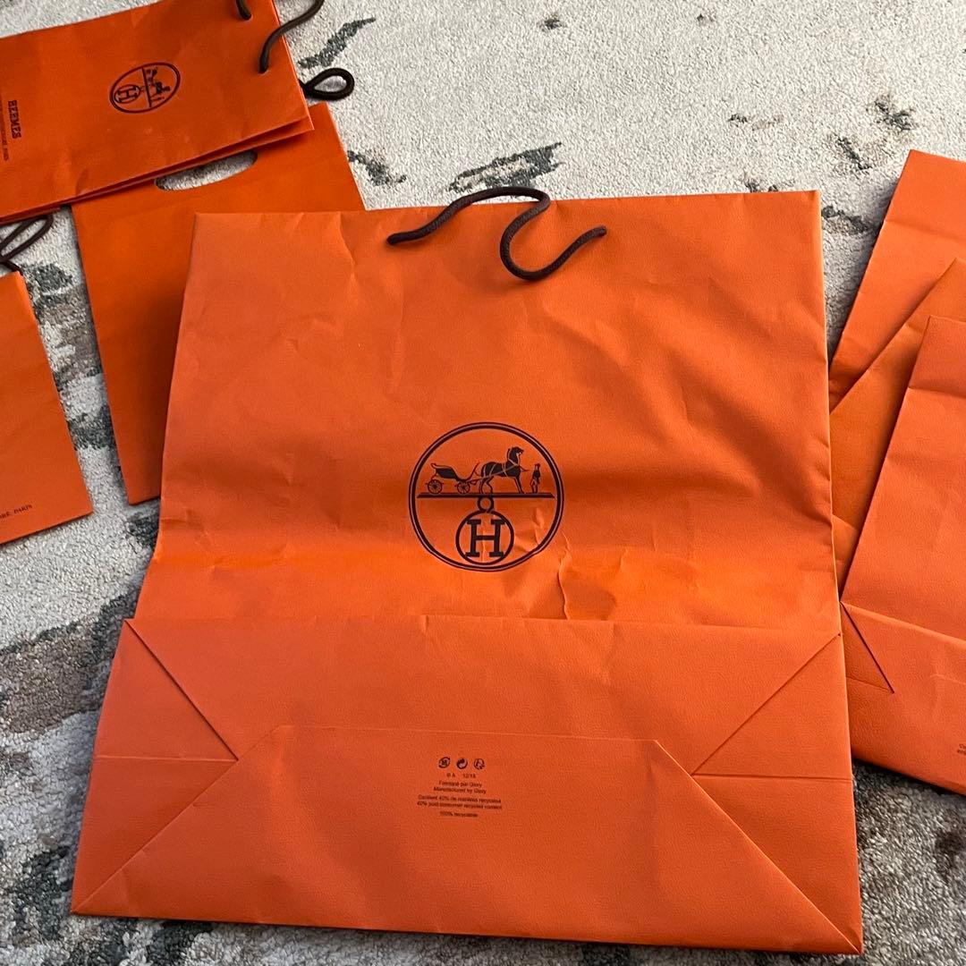 エルメス 27点 空箱 ショッパー リボン ベロア巾着 袋 紙袋 他下げ札等