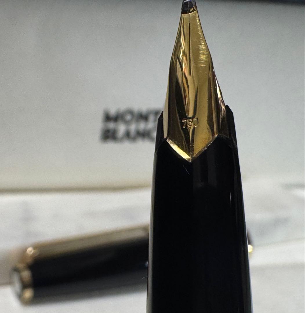 【極美品】モンブラン NO 121 万年筆 ペン先18K ブラック 太字
