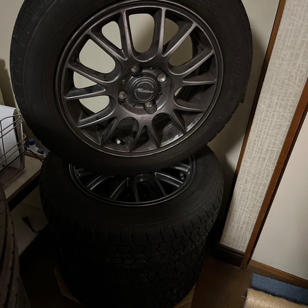 165/65R14 スタッドレスタイヤ ホイールセット　バリ溝　ルーミー　パッソ