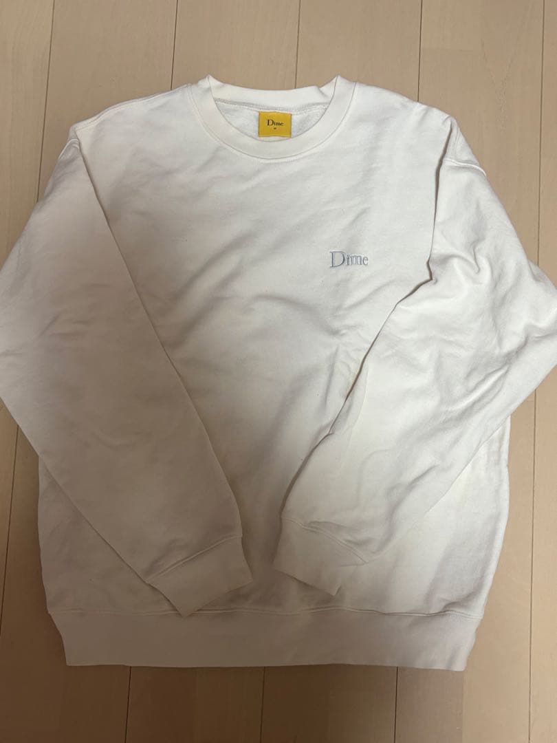 Dime ホワイト トレーナー M
