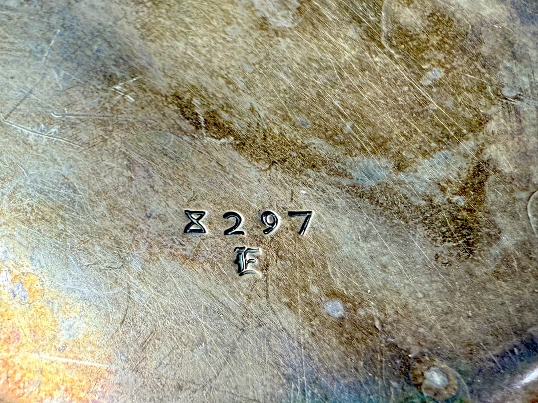 【アンティーク】純銀 米製 STERLING 透かし細工バスケット