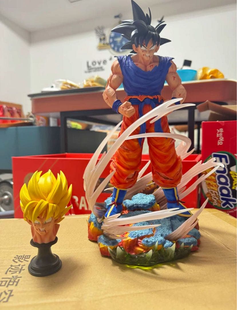 ドラゴンボール 孫悟空 ガレキ ガレージキット スタチューX①③③