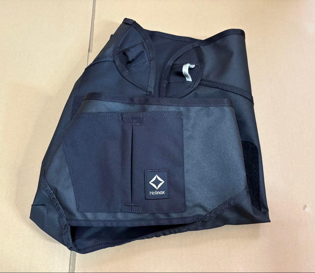 【ほぼ新品】Helinox タクティカル スイベルチェア（ブラック）　＊ゴム脚付