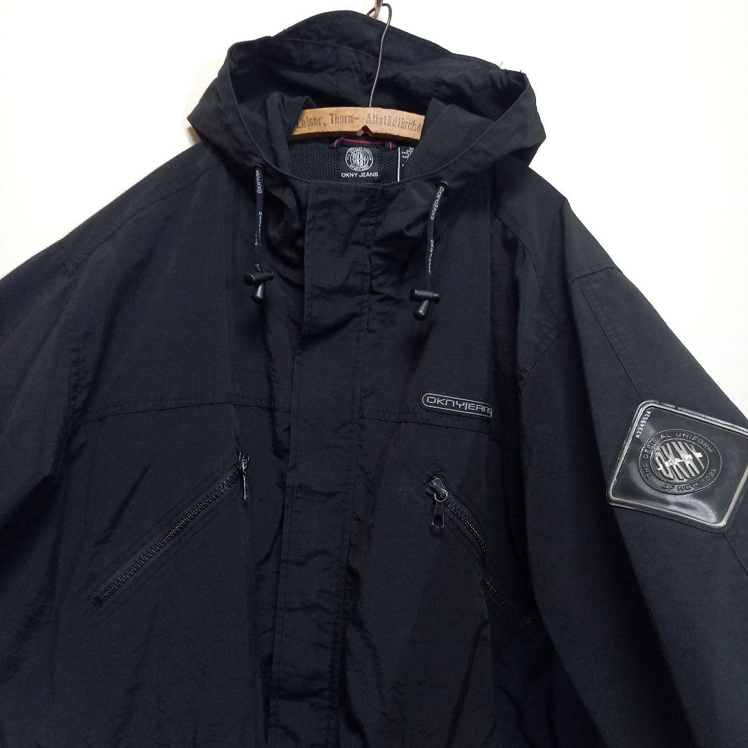 XL！90s DKNY JEANS 八の字ジップ モッズパーカー モッズコート
