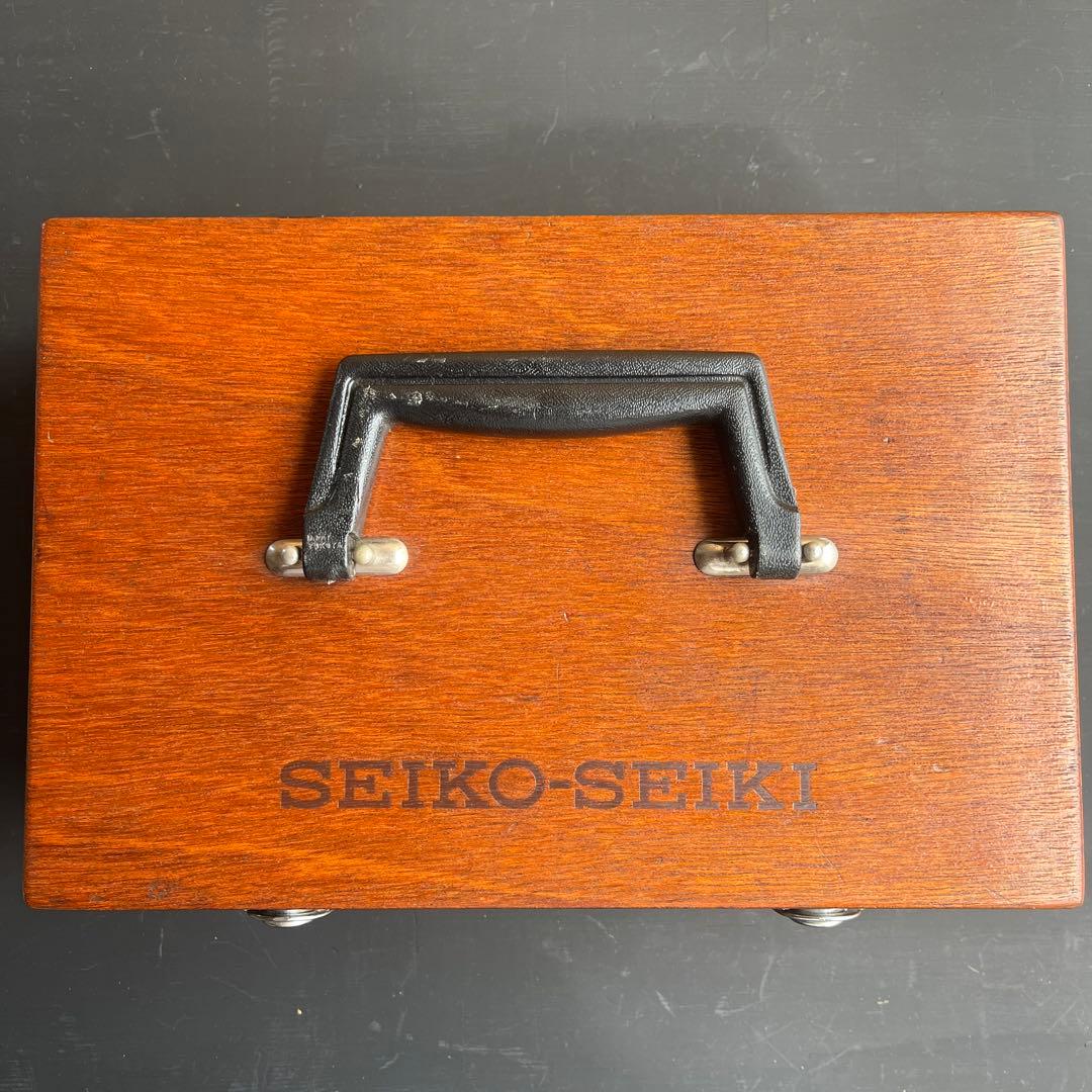 【希少】SEIKO ビンテージ 木箱 SEIKO-SEIKI 道具箱