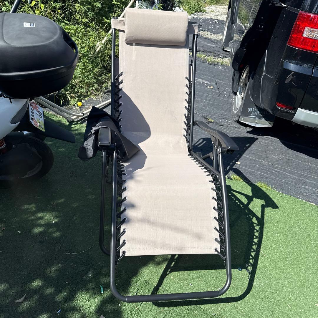 リクライニングチェア ベージュ