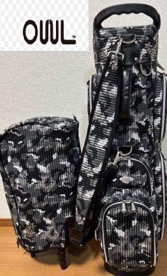 素人ゴルファー送料無料/超お　展示品未使用　OUUL 迷彩柄 ゴルフバッグ