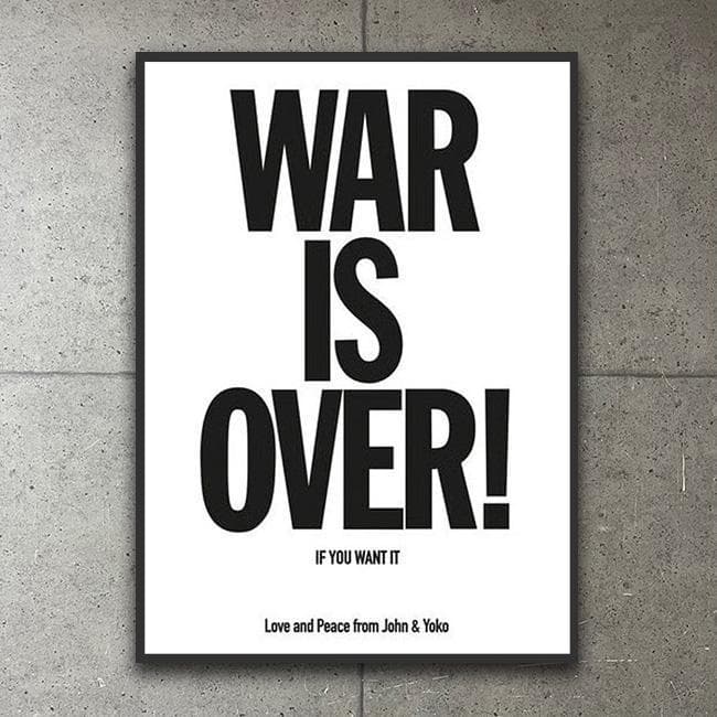 額装品/War is Over/オノ ヨーコ/展示会限定