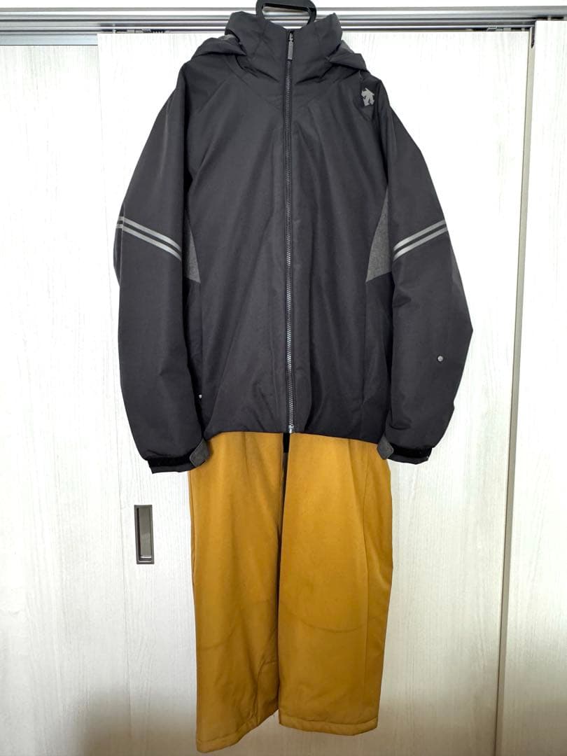 デサント スキーウェア 上下セット メンズ【O】サイズ HEAT NAVI