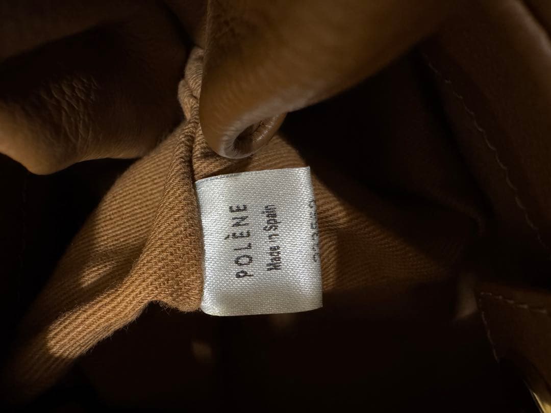 POLENE ポレーヌ　ハンドバッグ　ショルダーバッグ　ミニ　キャメル