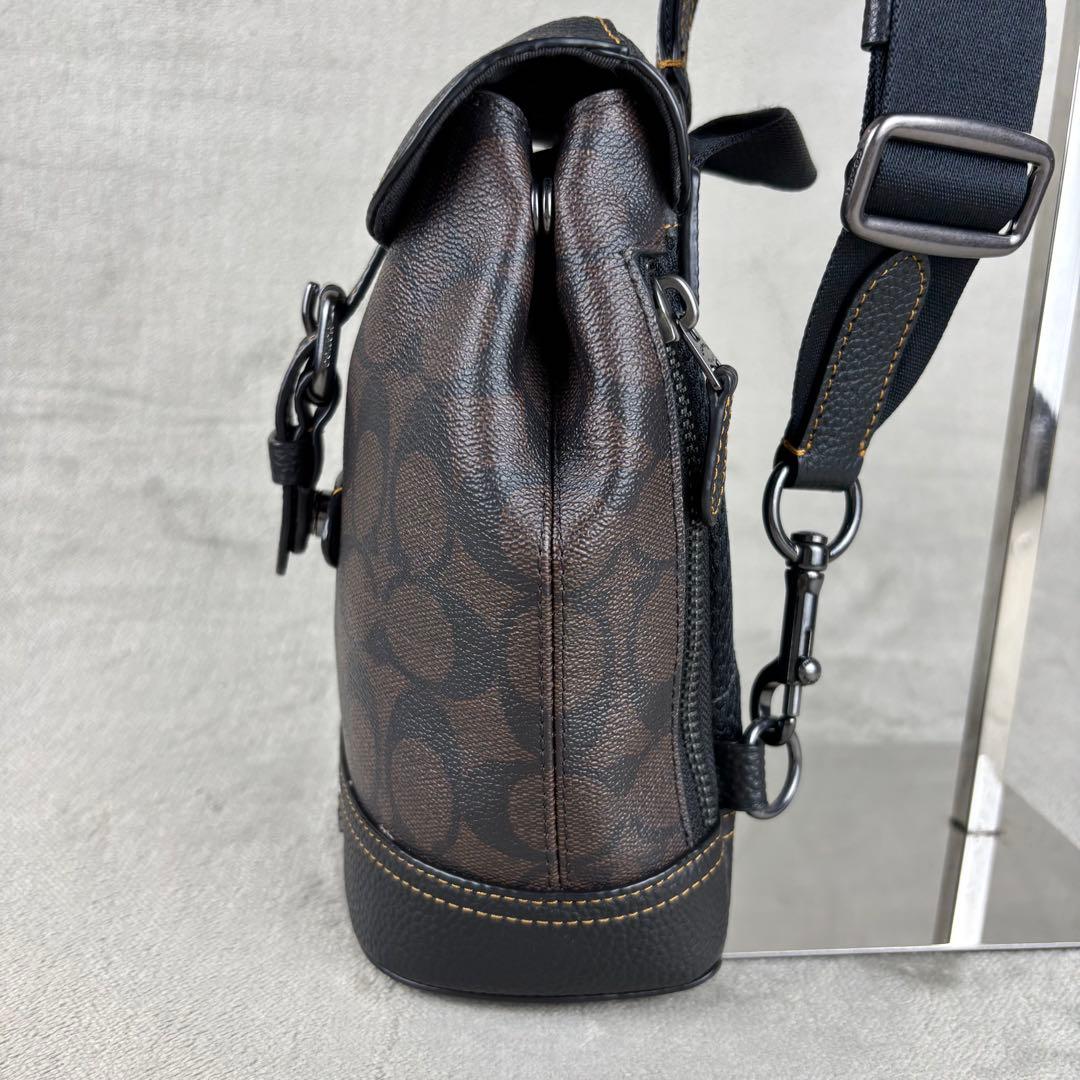 ★極美品★ COACH PVC クロスボディバッグ ハドソン シグネチャー