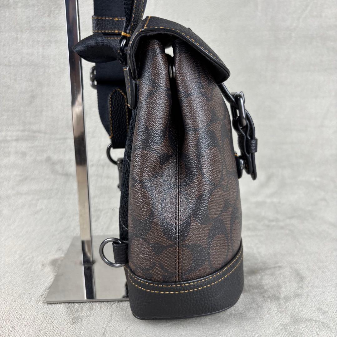 ★極美品★ COACH PVC クロスボディバッグ ハドソン シグネチャー