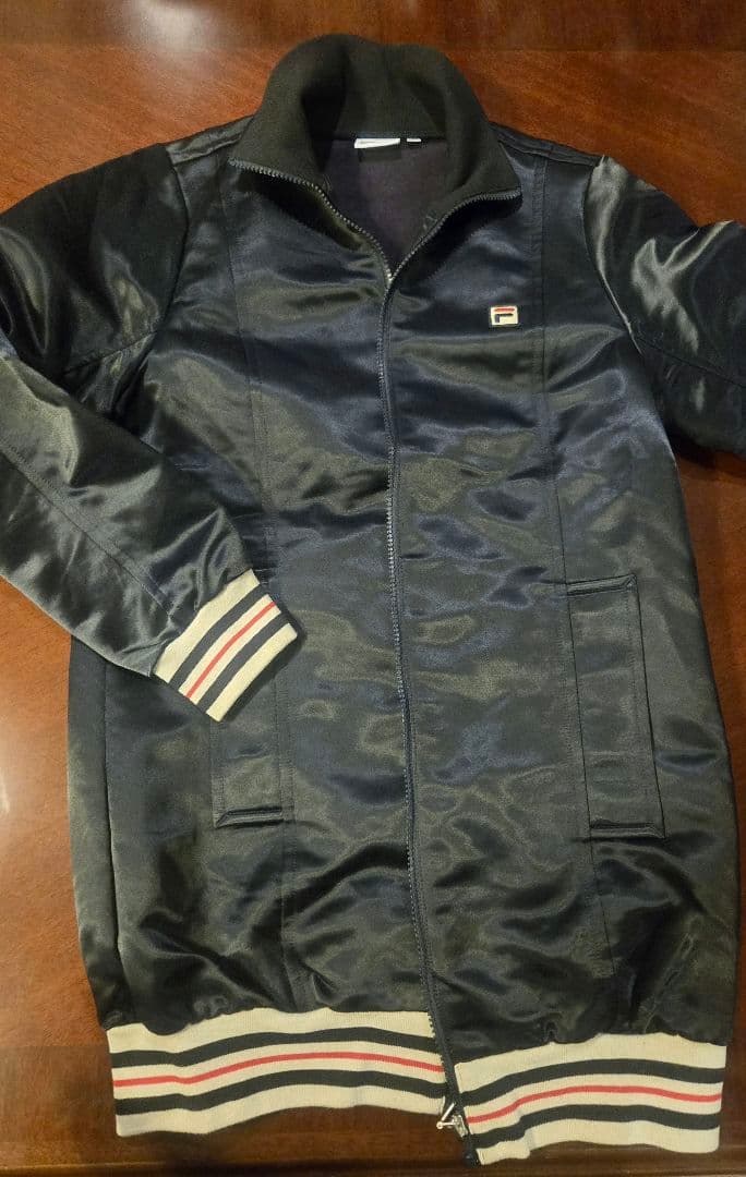 FILA フィラ トラックジャケット ブルゾン ネイビー 、Mサイズ、レディース
