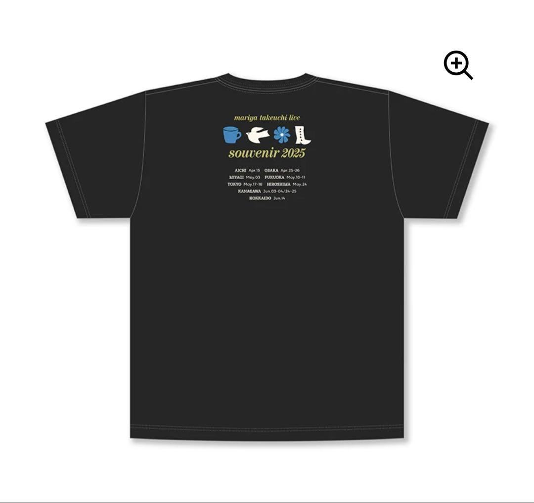 竹内まりや souvenir2025 XL まりや ライブTシャツ黒 オマケ
