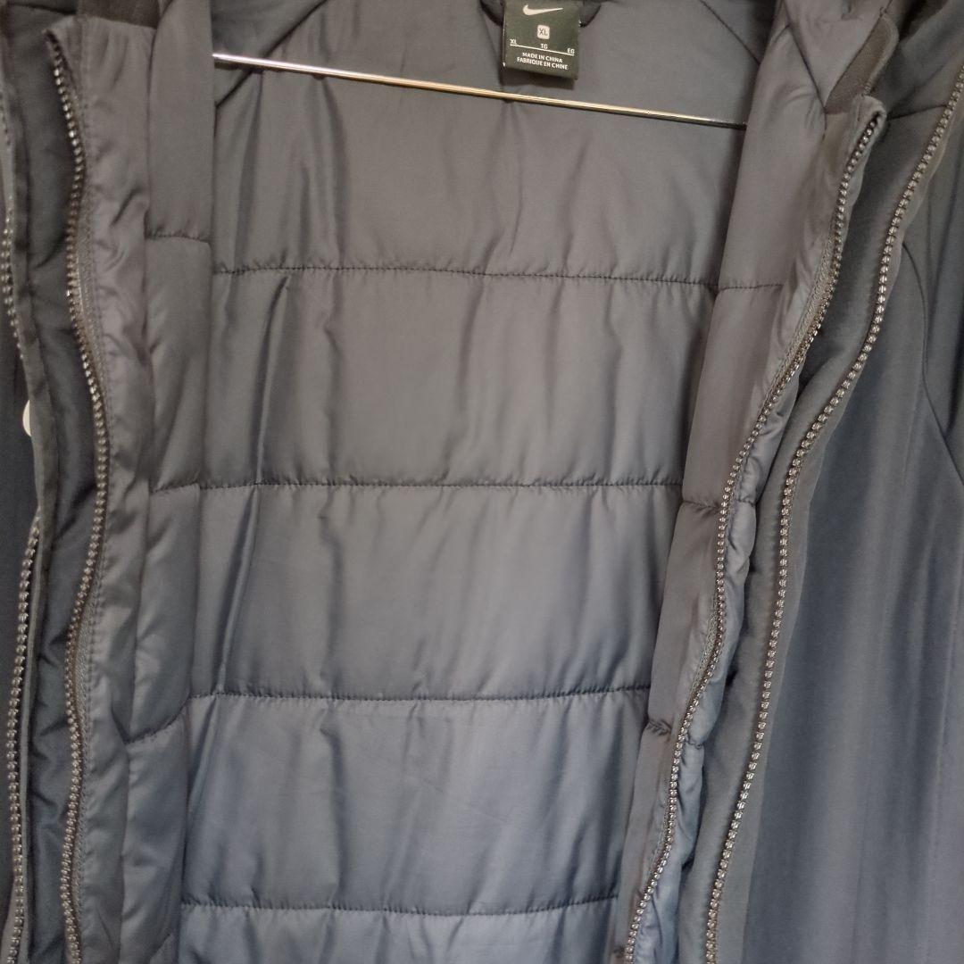 【美品】Nike ブラック黒 セミロングベンチコートXL