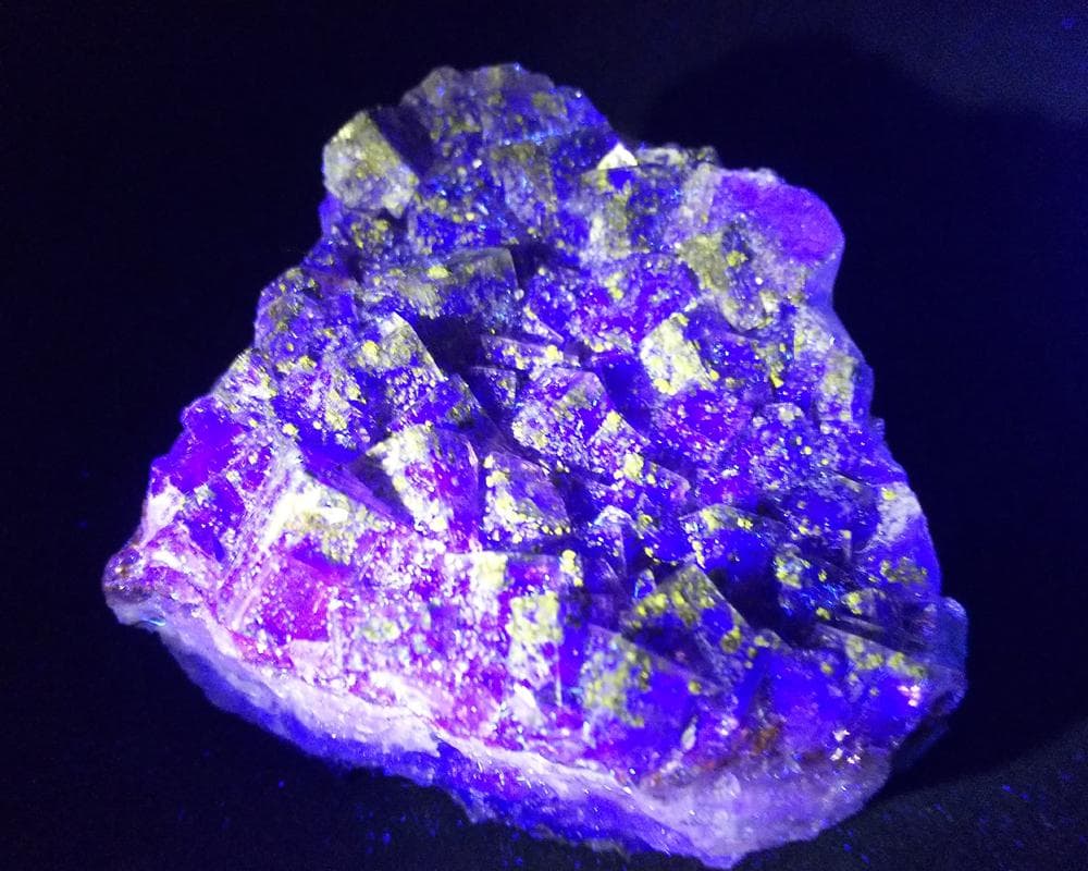 284 マルチカラー フローライト＆キャルコパイライト ドイツ産