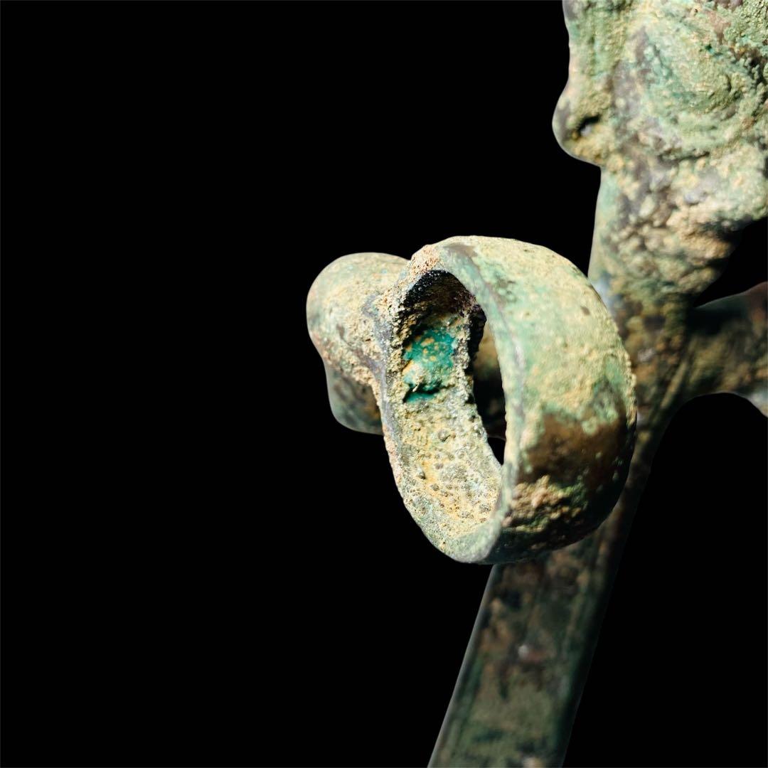 中国古玩 三星堆 青銅人物像 銅製 銅器 骨董品 時代品 美術品