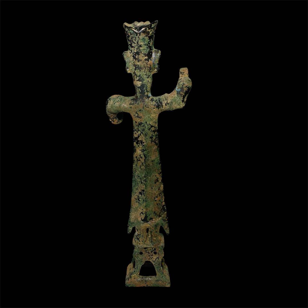 中国古玩 三星堆 青銅人物像 銅製 銅器 骨董品 時代品 美術品
