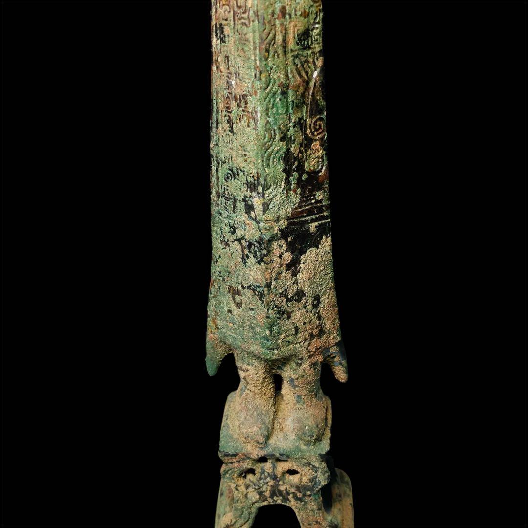 中国古玩 三星堆 青銅人物像 銅製 銅器 骨董品 時代品 美術品